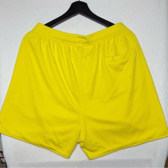 🔥 YoungLA Neon Yellow Mesh Gym Shorts – XL - Picture 4 of 5